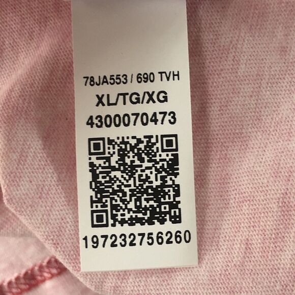 Tommy Hilfiger Men's Short Sleeve Pocket Crewneck Casual T-Shirt Heather Pink XL - Picture 11 of 14